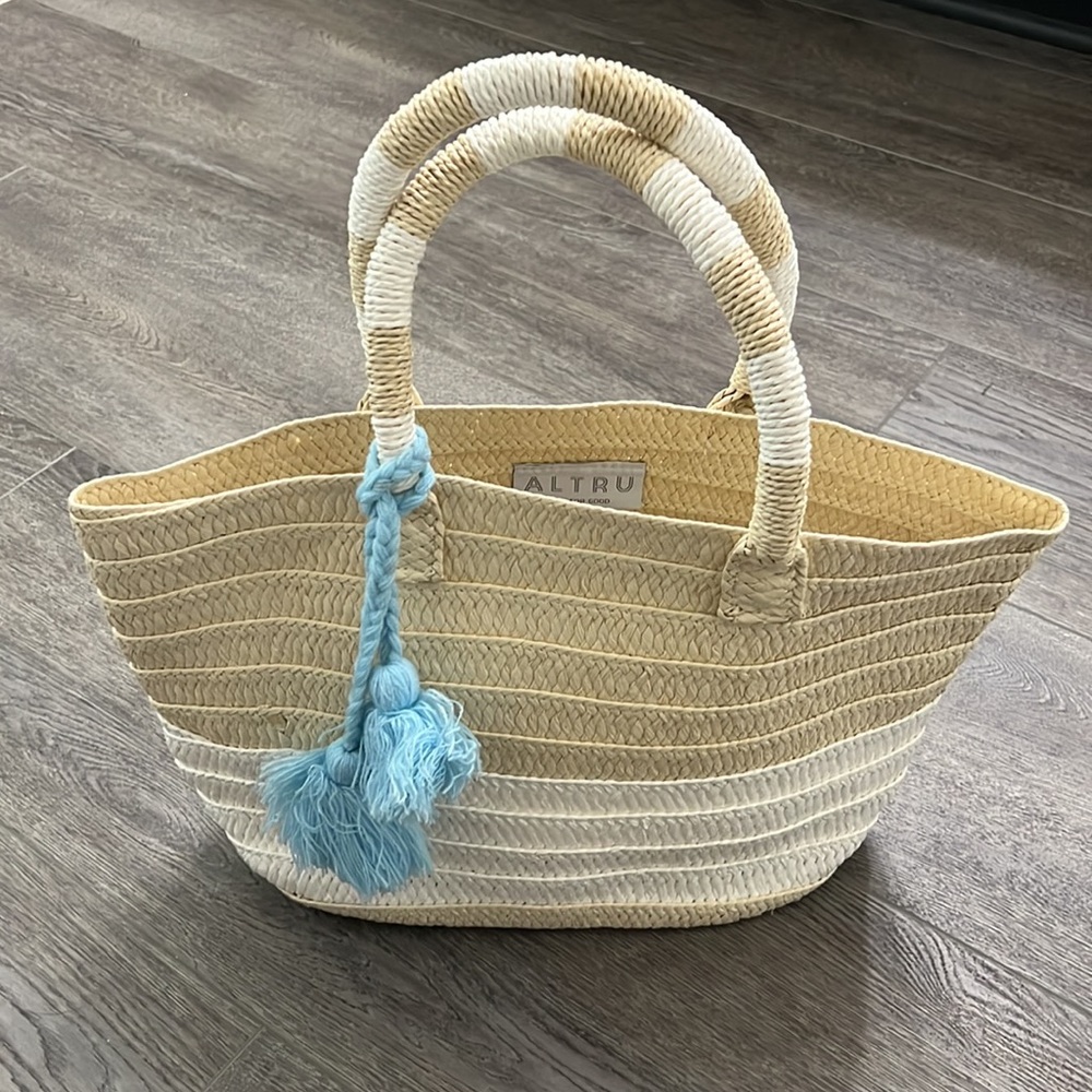 ALTRU straw tote bag